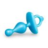 B-Vibe Butties Pop Beaded Silicone Anal Plug - Blue - Image 3