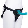 B Vibe Everybody Strap On Harness Set with Silicone Dildo Peg 6in - Teal - Image 4