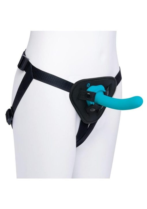 B Vibe Everybody Strap On Harness Set with Silicone Dildo Peg 6in - Teal - Image 4