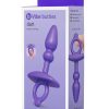 B Vibe Butties Dart Silicone Anal Plug Purple