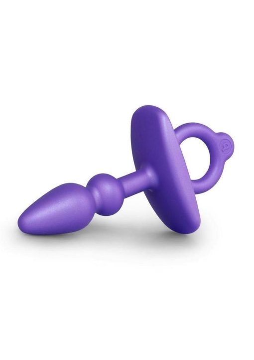 B Vibe Butties Dart Silicone Anal Plug Purple - Image 3