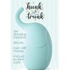 Buzzy Buddy Hunk with a Trunk Rechargeable Silicone Clitoral Stimulator - Aqua