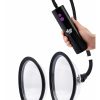 Size Up Rechargeable Pussy Pump Two Chambers - Black/Clear - Image 4