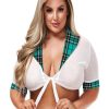 Teachers Pet Schoolgirl Top - Queen - Turquoise