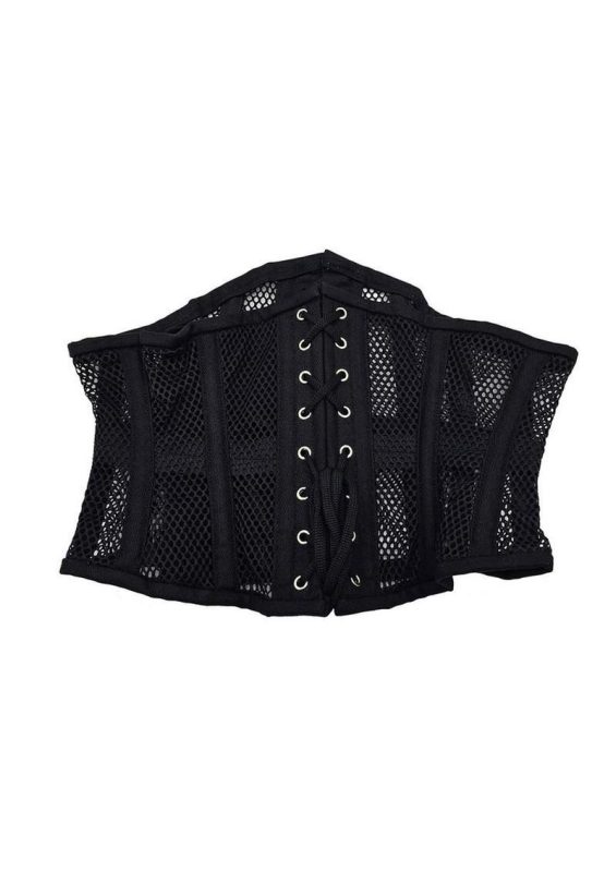 Rouge Mesh Corset - 3X/4X - Black