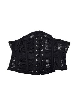Rouge Mesh Corset - Small/Medium - Black