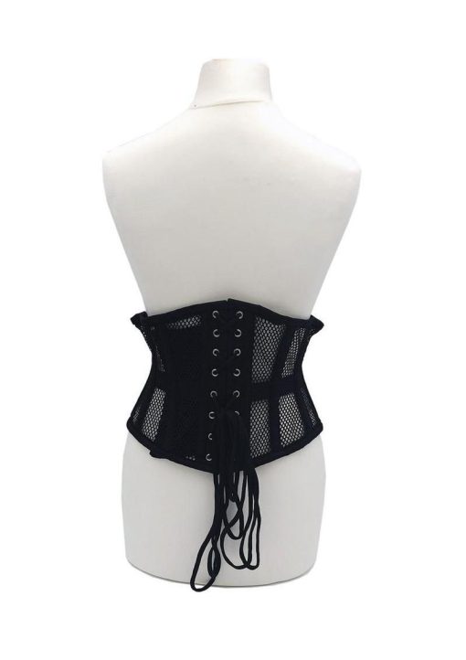 Rouge Mesh Corset - Small/Medium - Black - Image 4