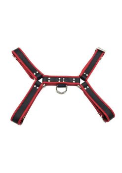 Rouge PVC OT H Front Harness - Small/Medium - Black/Red