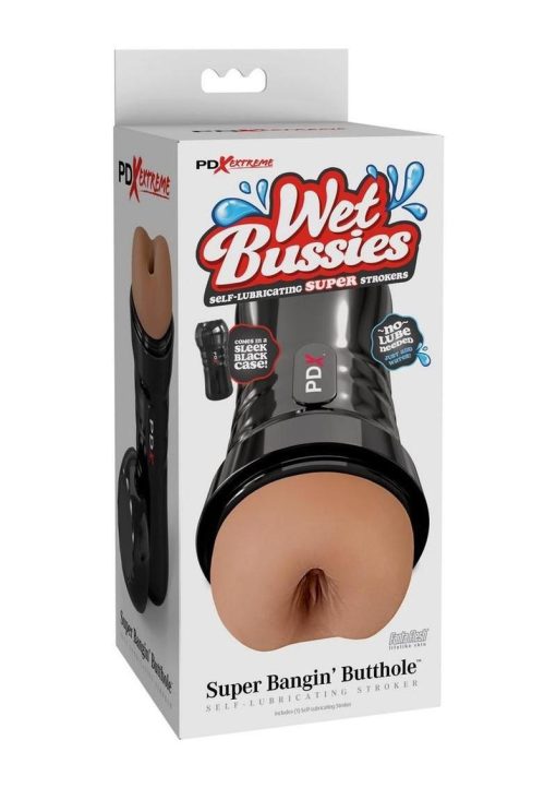PDX Extreme Wet Bussies Super Bangin Butthole Stroker - Caramel