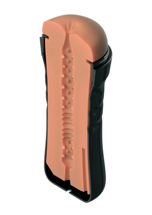 PDX Extreme Wet Bussies Super Bangin Butthole Stroker - Caramel - Image 4