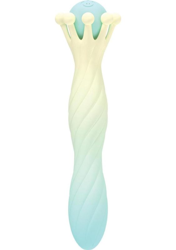 Wet Dreams Crown Jewel Rechargeable Silicone Crown Sceptor Vibrator - Multicolor