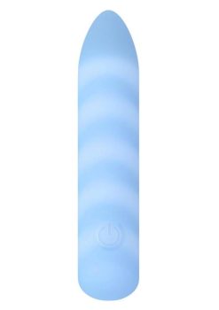 Playboy Unicorn Silicone Rechargeable Vibrating Bullet - Blue