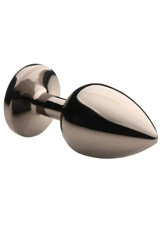 Creature Cocks Red Eye Metal Butt Plug - Large - Black/Red