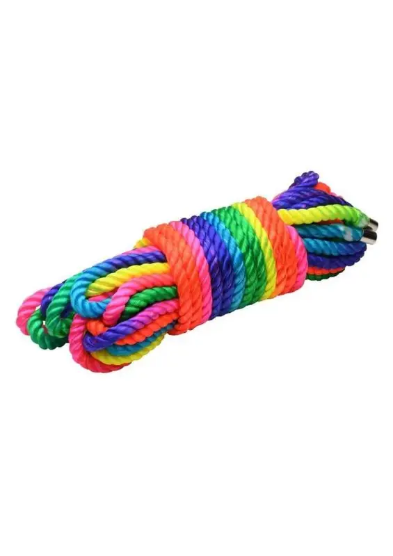 Master Series Bondage Rope 32ft - Rainbow