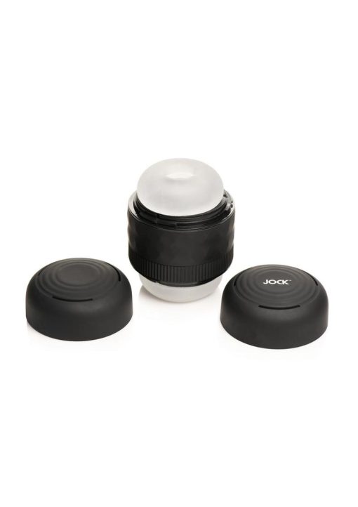JOCK Tightening Masturbator - Black/Clear