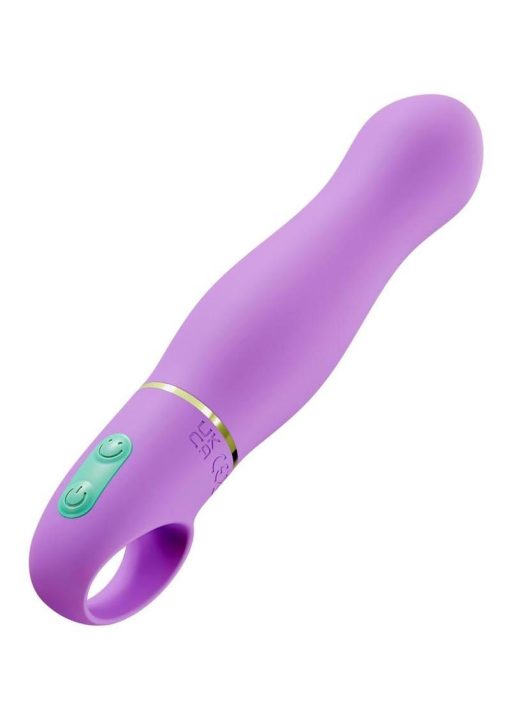 Aria Exciting AF Silicone Rechargeable Vibrator - Indigo Blue - Image 4