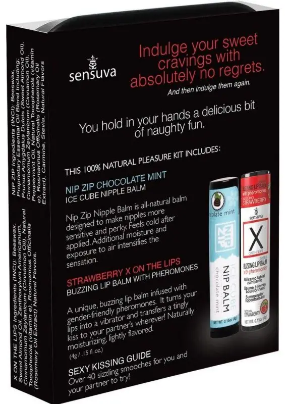 Sensuva Lips N Nips Pleasure Kit Limited Edition - Chocolate Strawberry
