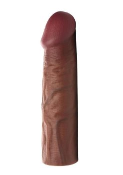 Jock Enhancers Silicone Penis Extension Sleeve 1.5in - Chocolate