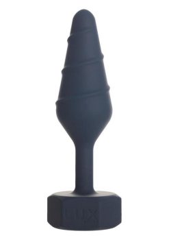 Lux Active Twist Rechargeable Silicone Anal Plug - Large - Blue